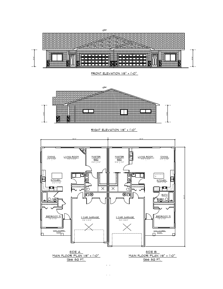 Twin home blueprint design